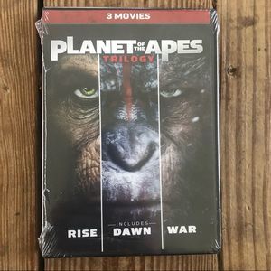 Planet of the Apes Trilogy DVD 3 Movie Set Rise Dawn War Sci-Fi Film Collection